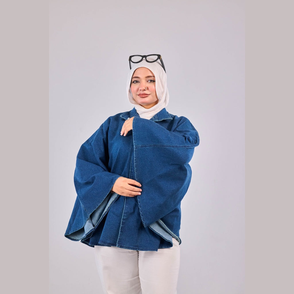 Dark Blue Denim Butterfly Jacket