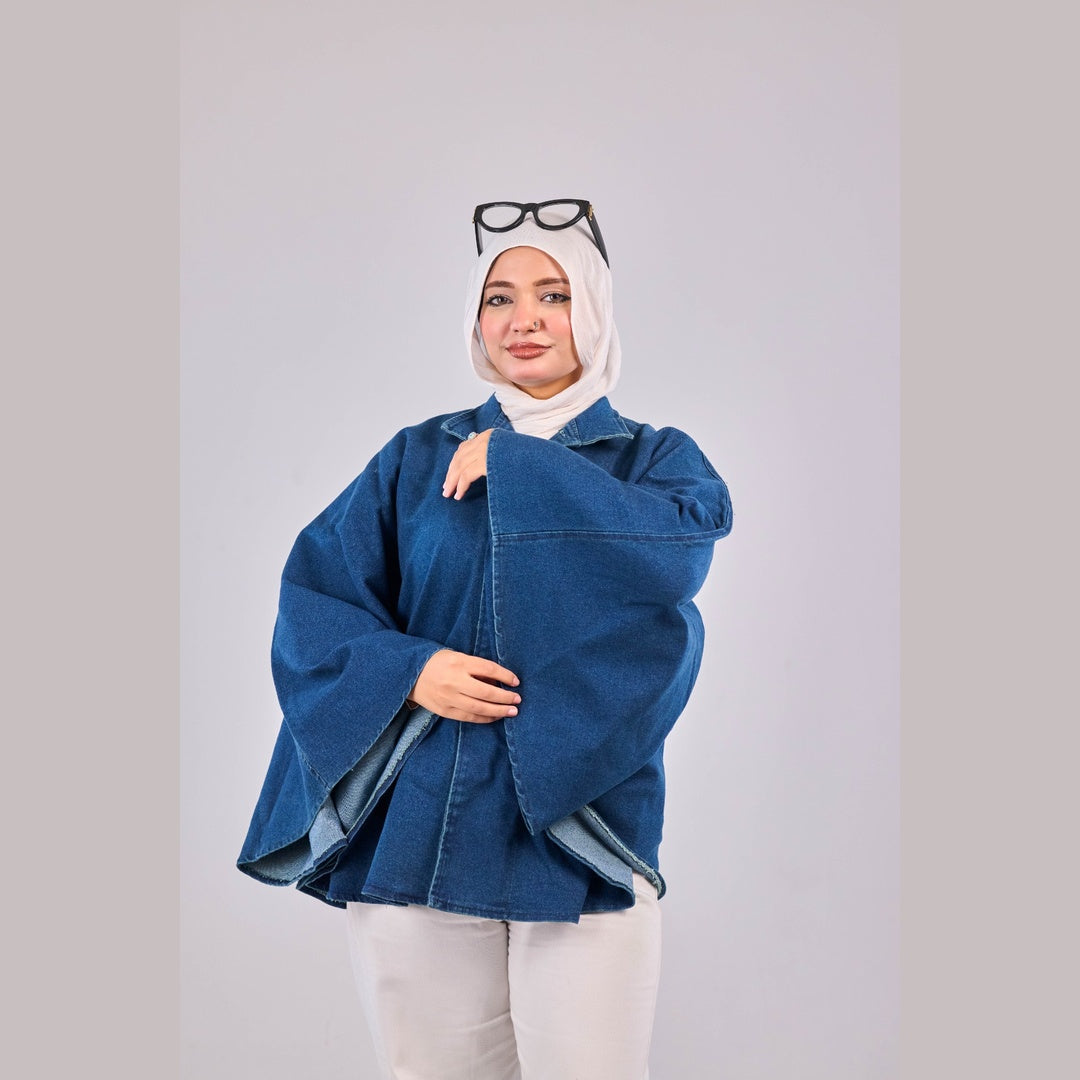 Dark Blue Denim Butterfly Jacket