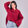 Burgundy Oversized Shameez