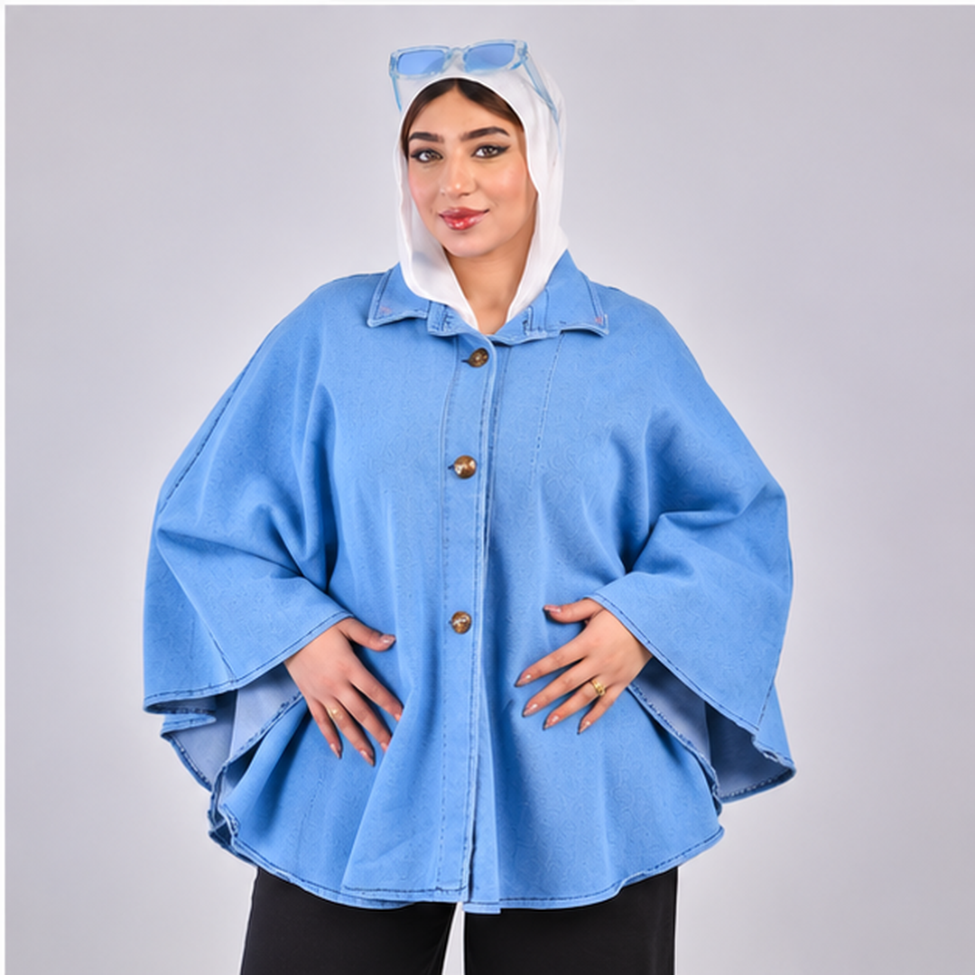 Light Blue Denim Butterfly Jacket