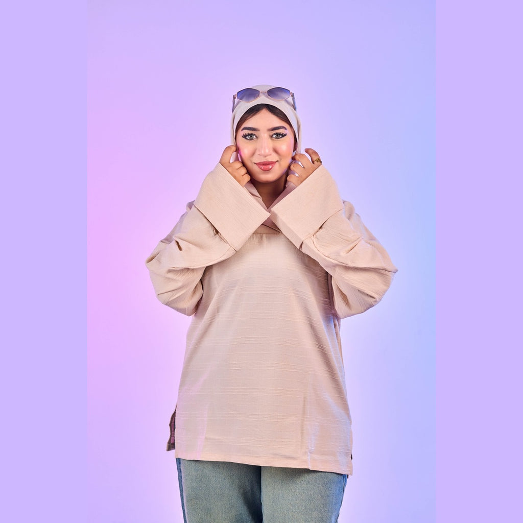 Beige Oversized Chemise
